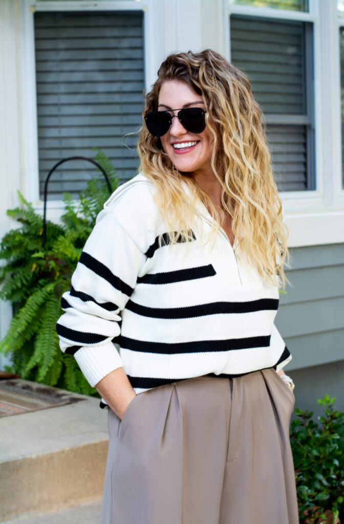Striped Sweater for Early Fall. | LSR