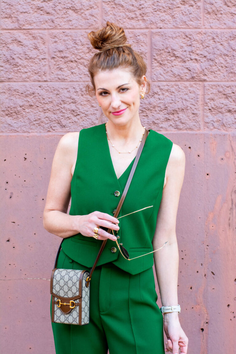 Monet Green Power Suit
