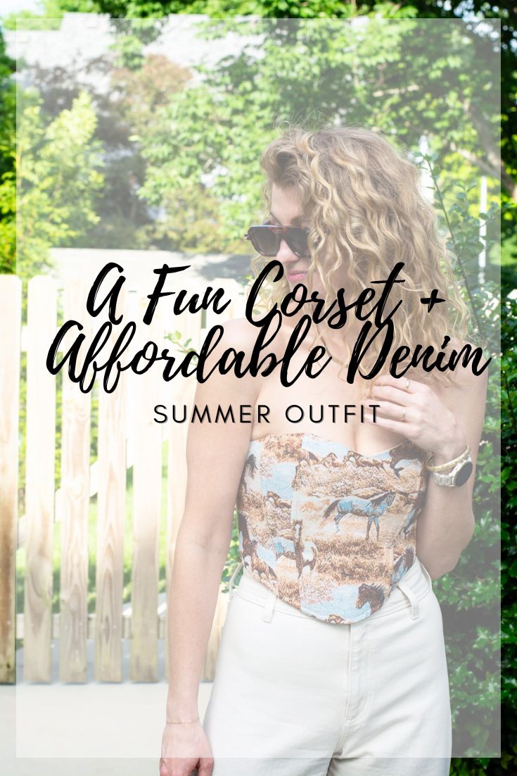 Summer Outfit: Horse Corset + Affordable, Wide-leg Denim. | LSR