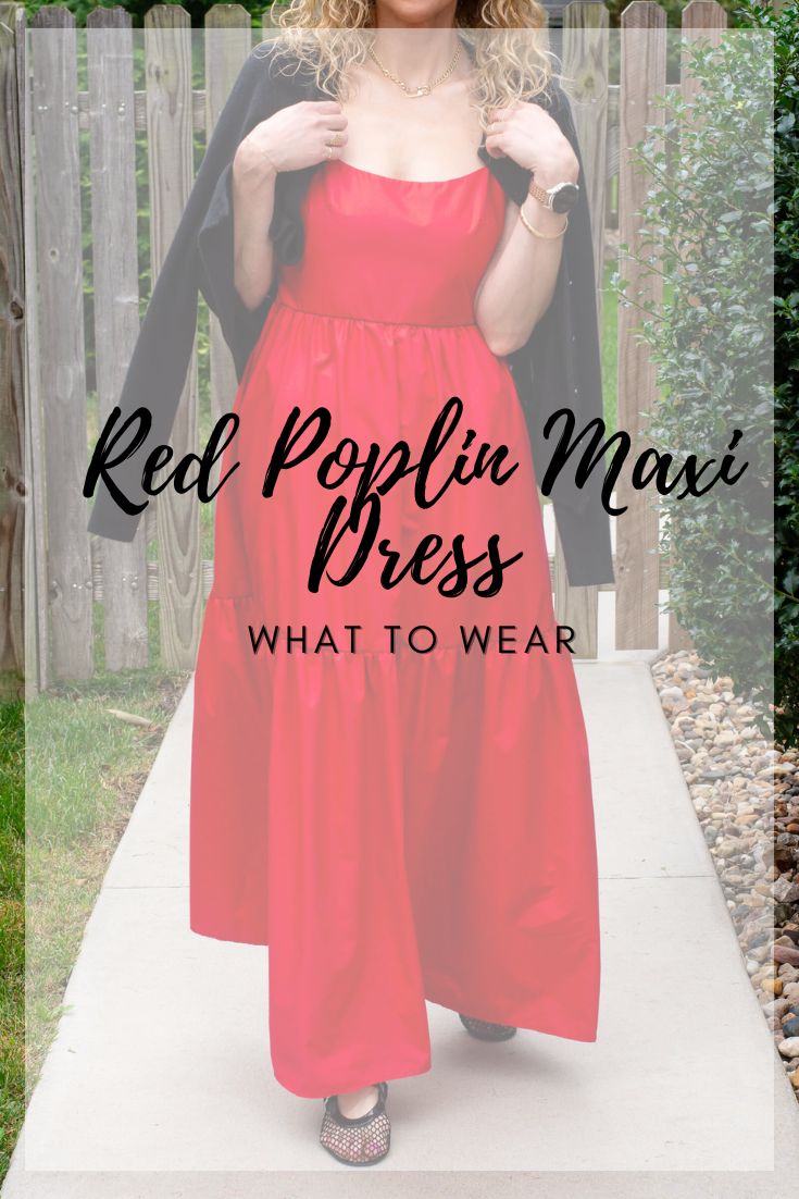 What to Wear: Red Poplin Dress. | LSR