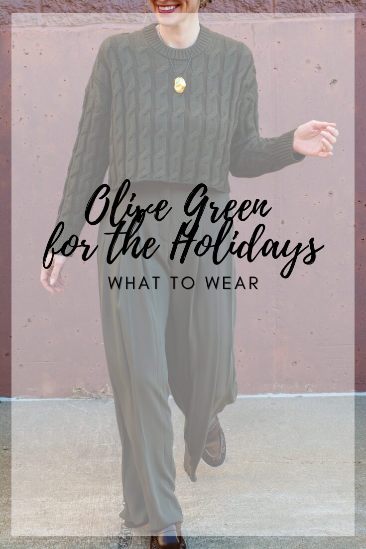 Holiday Outfit Idea: Olive Green All Over. | LSR